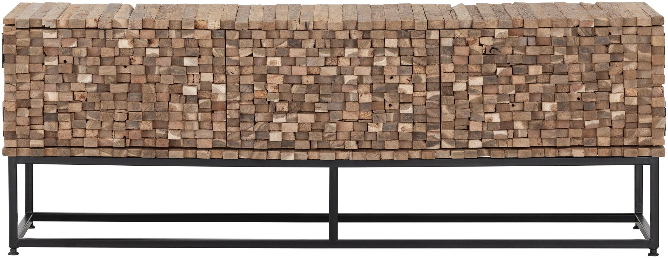 TV Möbel Sticks 145 cm Teakholz Lowboard