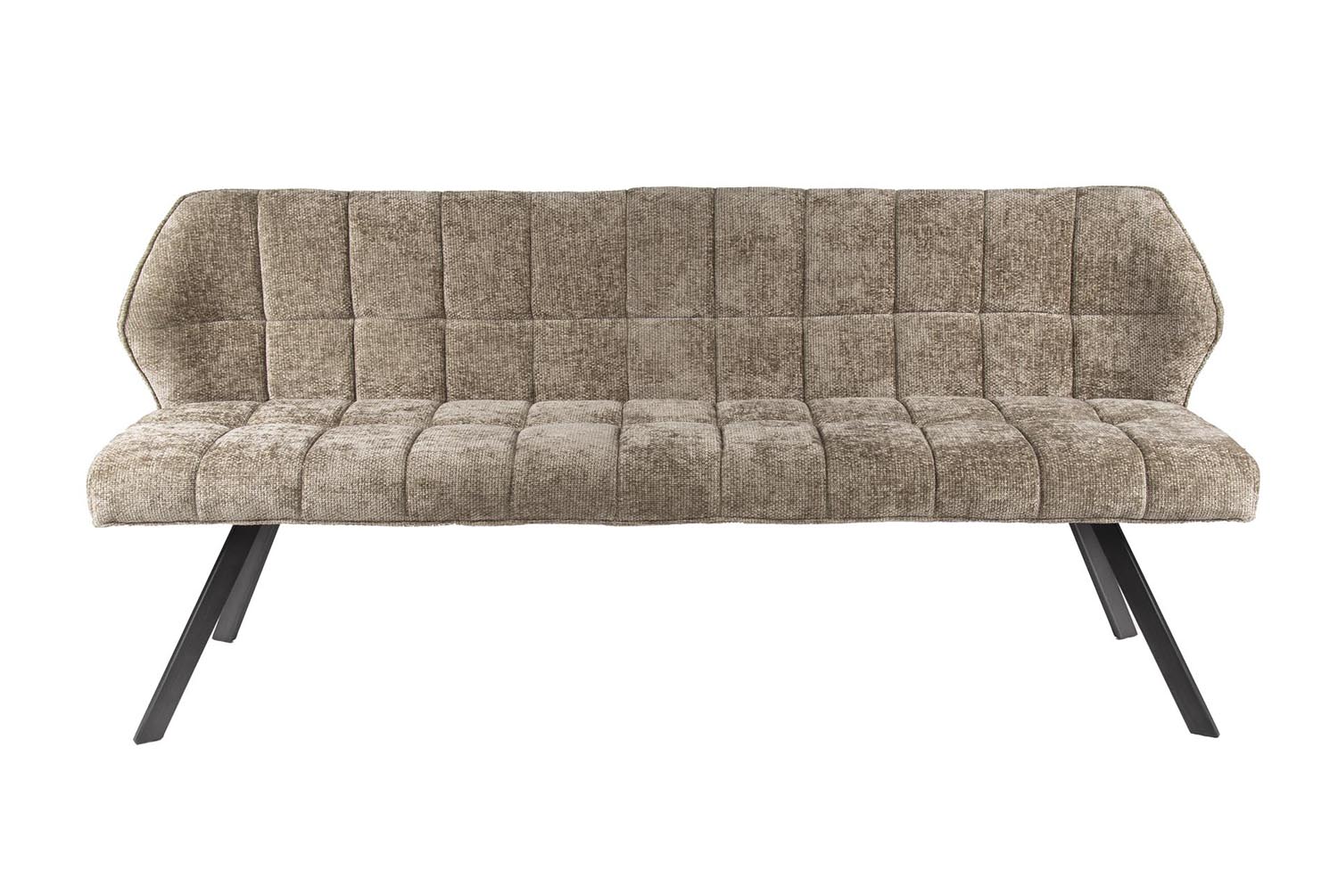 Esstischbank FINO 180 cm weiches Chenille champagne