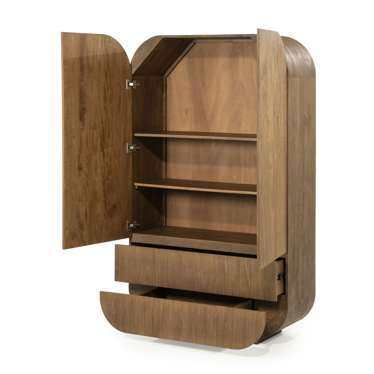 Highboard King mit 2 Türen Mango Holz Furnier