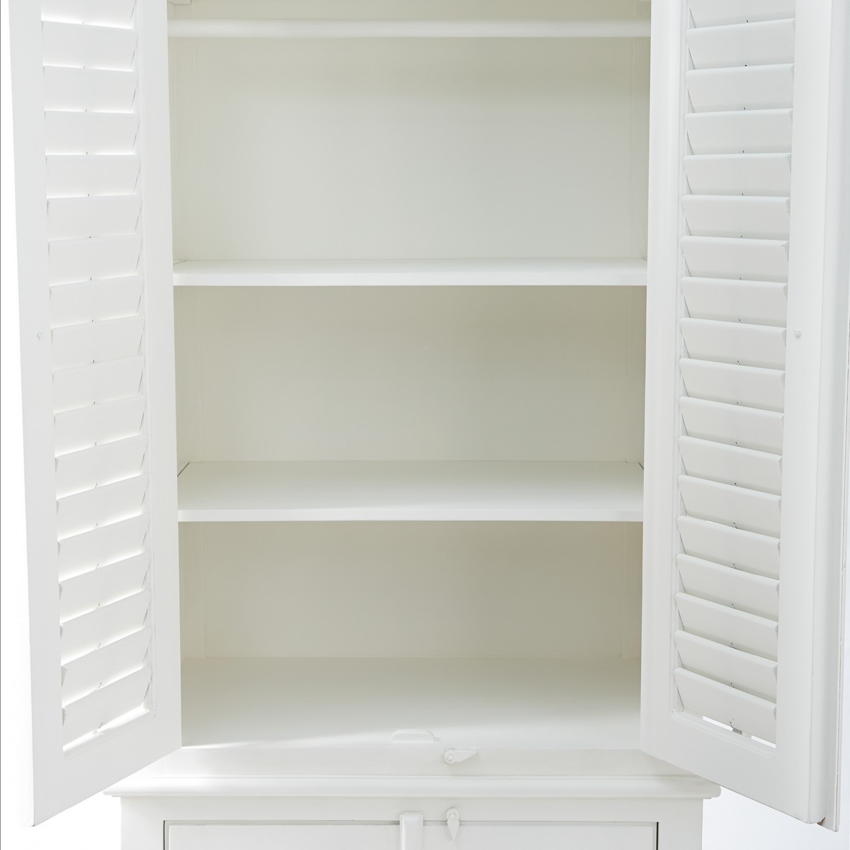 Rivièra Maison Kleiderschrank New Orleans Weiß aus Akazienholz