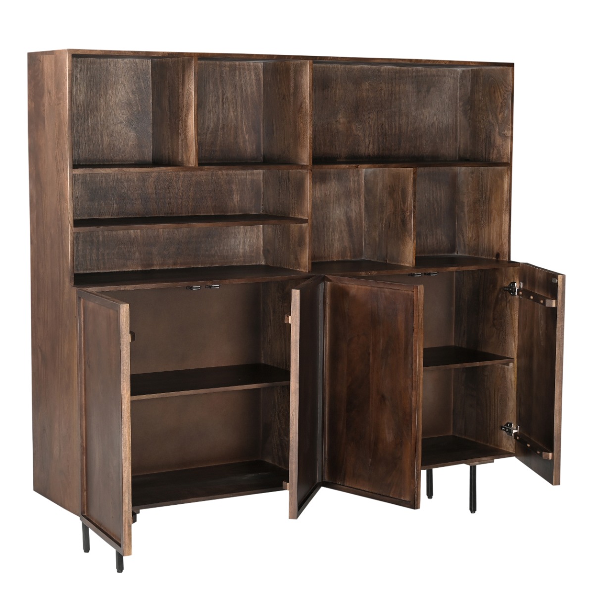 Anrichte Schrank Elan 180 cm Mangoholz braun