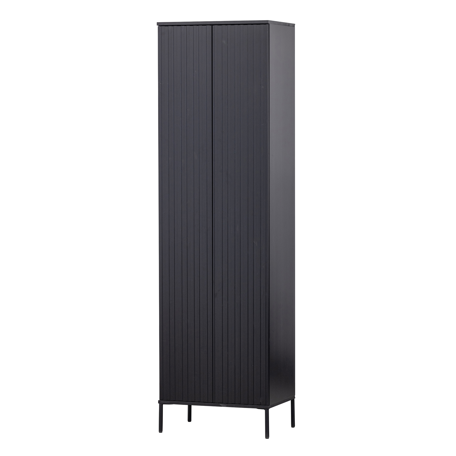 Schrank New Gravure H 210 cm Kiefer schwarz