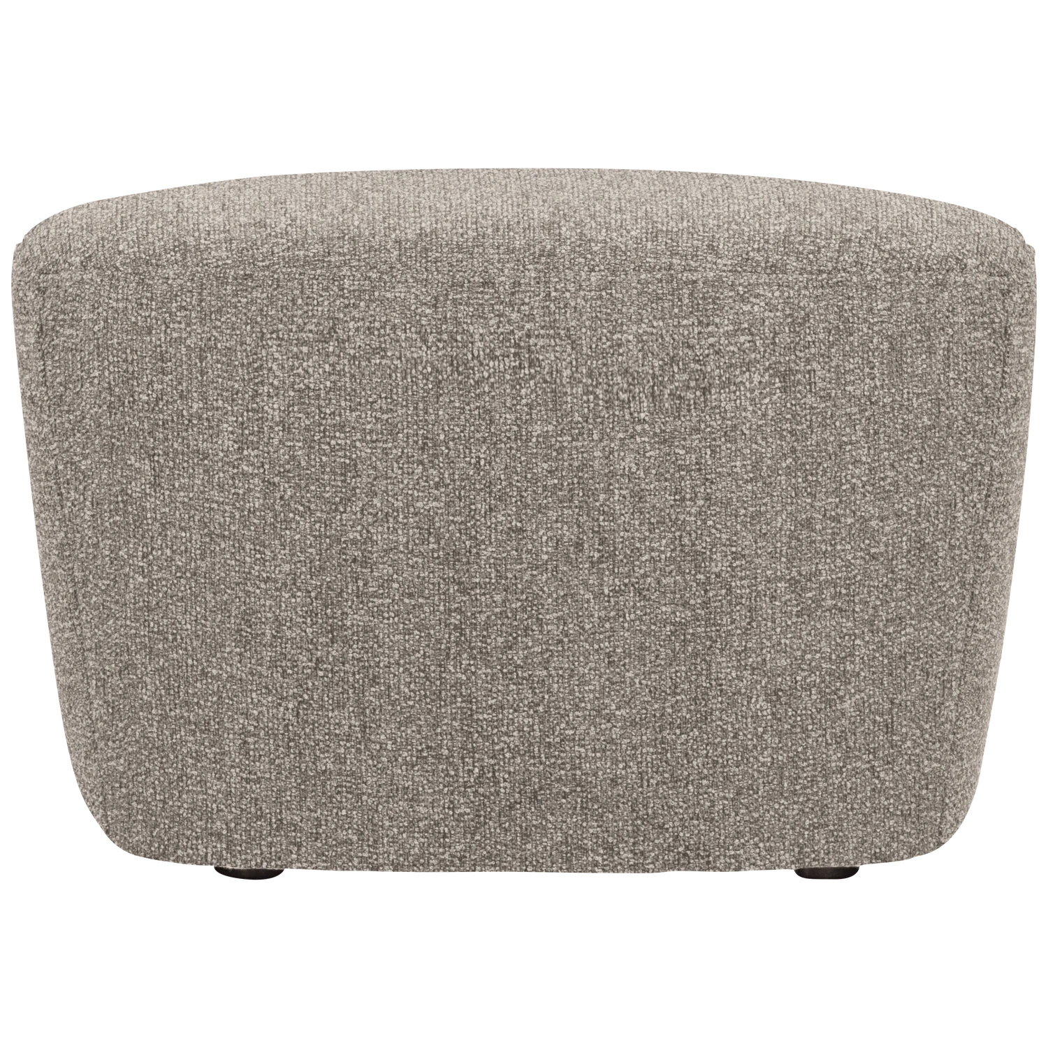 Pouf LOFTY 62 x 48 cm Hocker Sitzhocker Webstoff natur melange