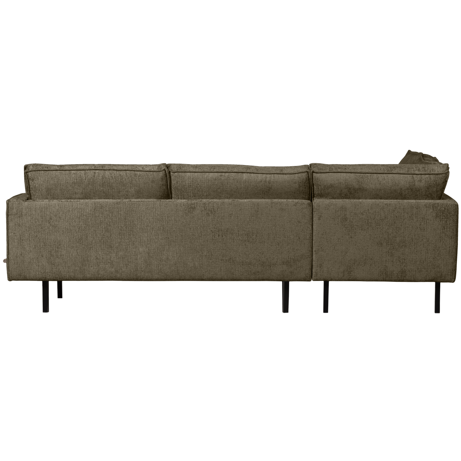 Eckgarnitur Rodeo Struktur Samt bonsai Couch Sofa Ecksofa Longchair links