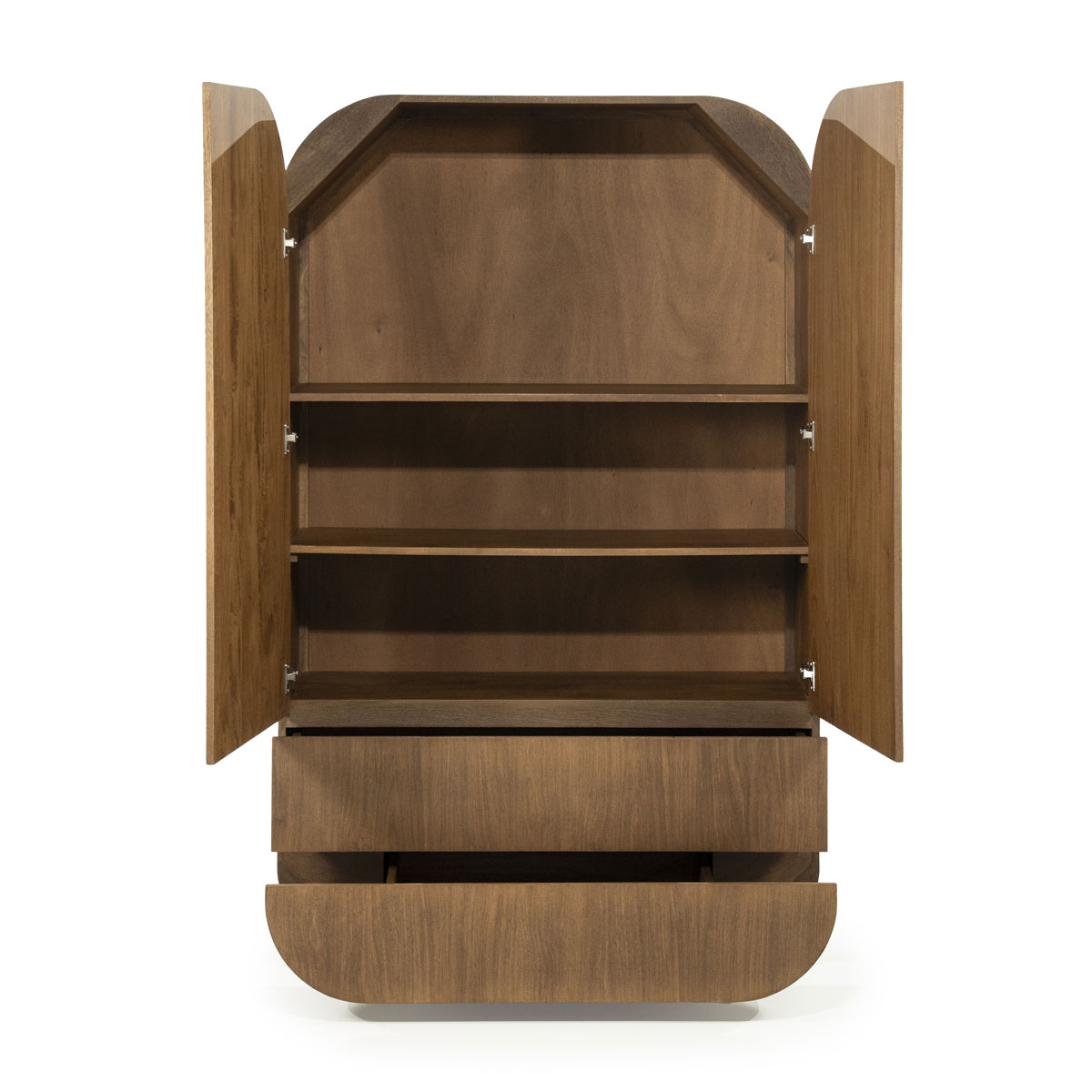 Highboard King mit 2 Türen Mango Holz Furnier