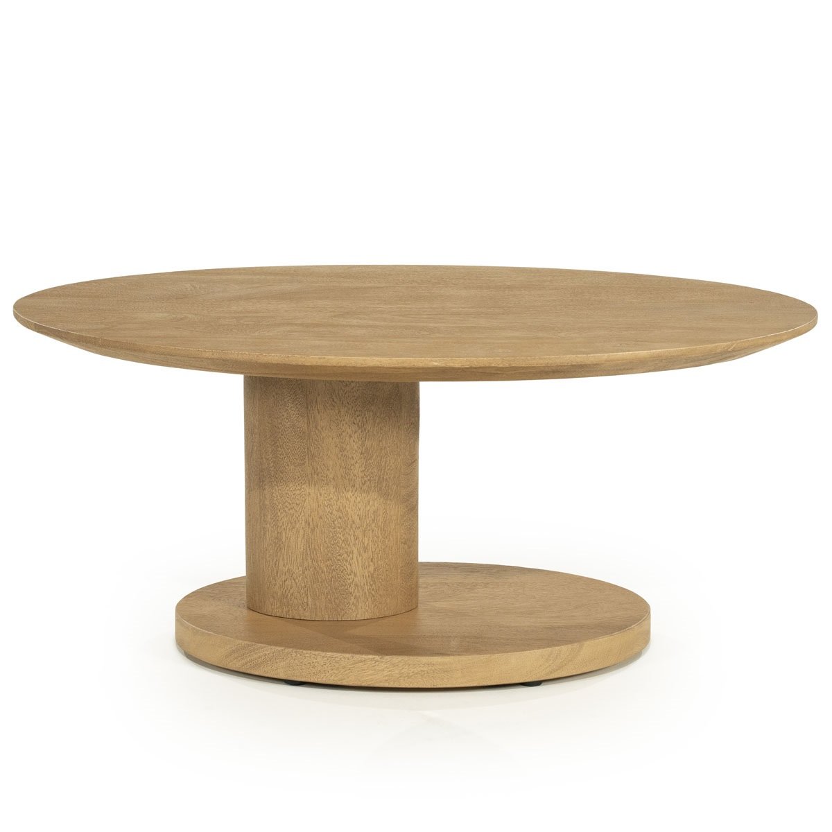 Couchtisch Novia oval 90 x 60 cm Mangoholz hell Sofatisch Beistelltisch