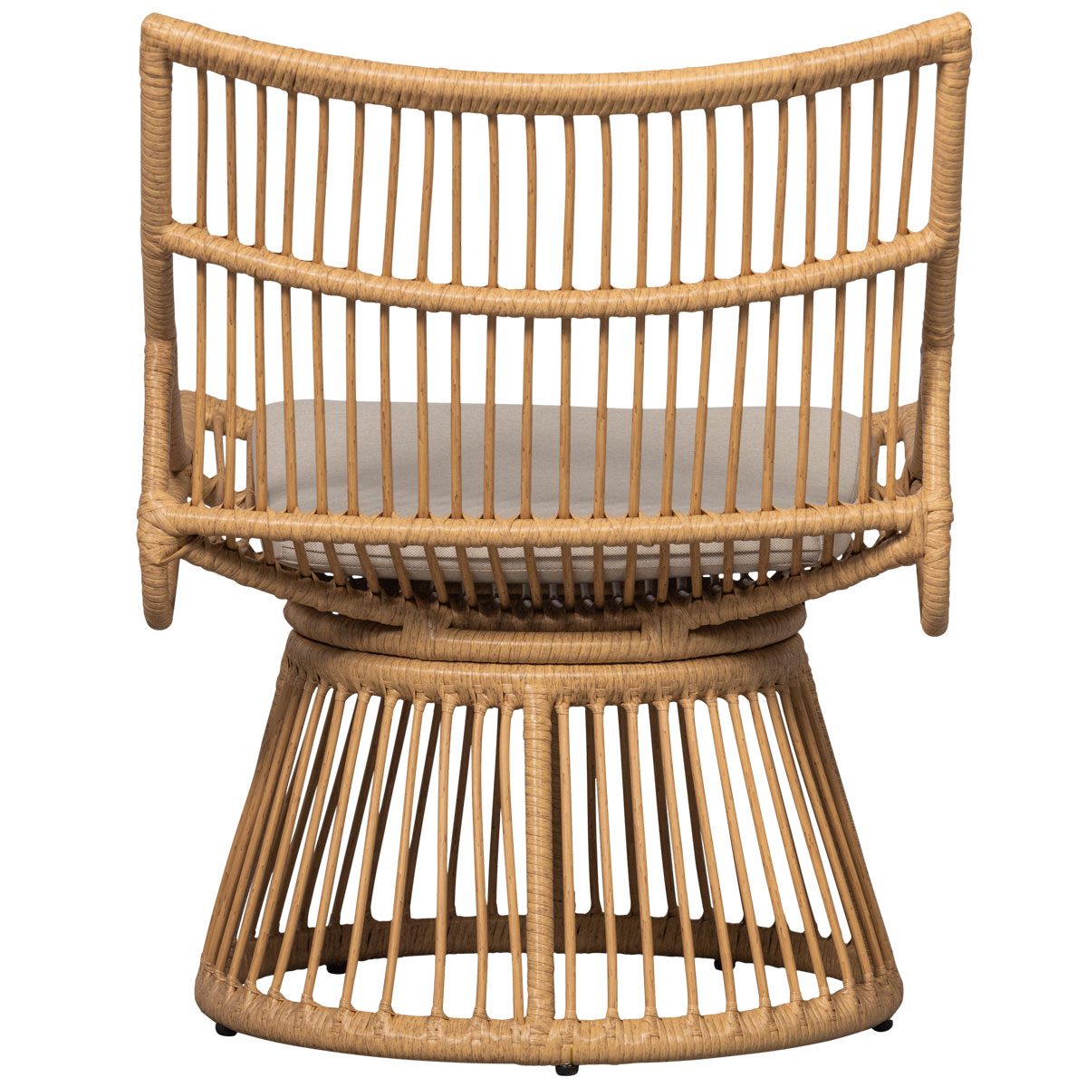 Garten Sessel ALATNA Korbgeflecht Gartensessel