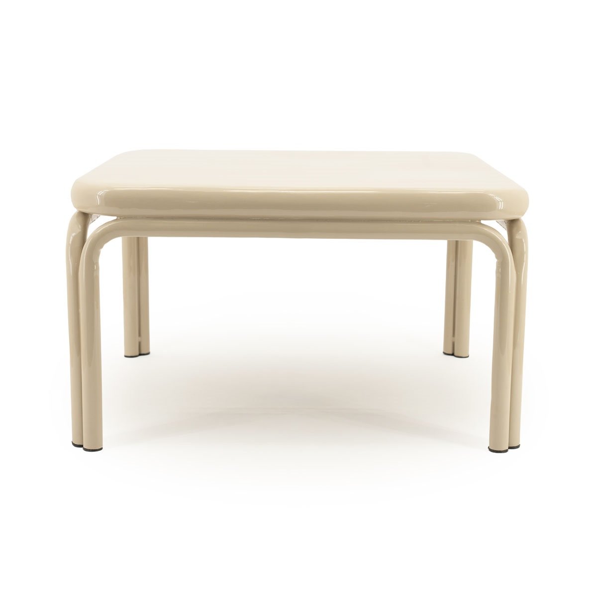 Couchtisch Zilo 63 x 63 cm Metall beige  