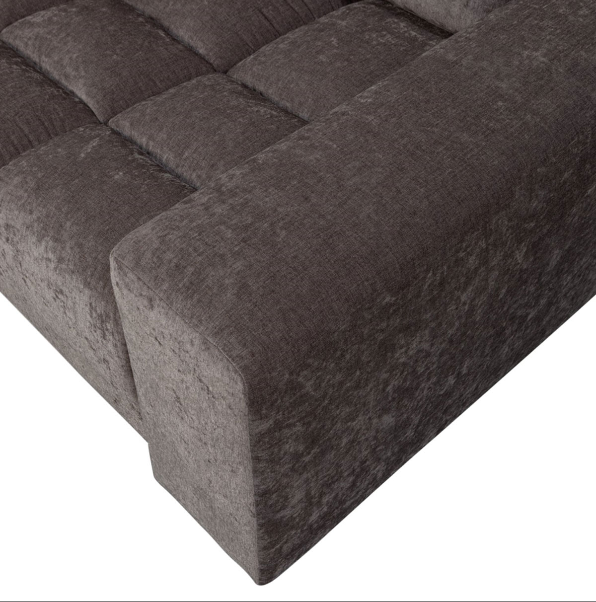 woood 2 Sitzer Sofa SECOND DATE Webstoff vintage warmgrau