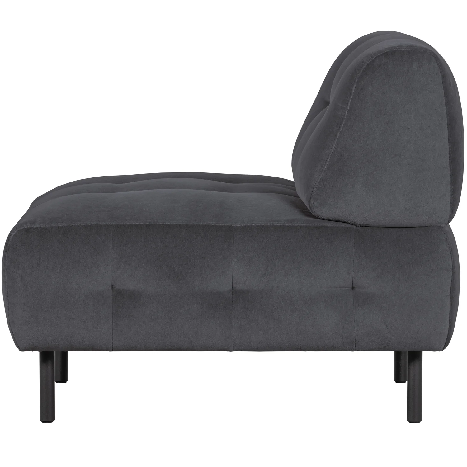 Loveseat Sessel LLOYD Samt Velvet wolke