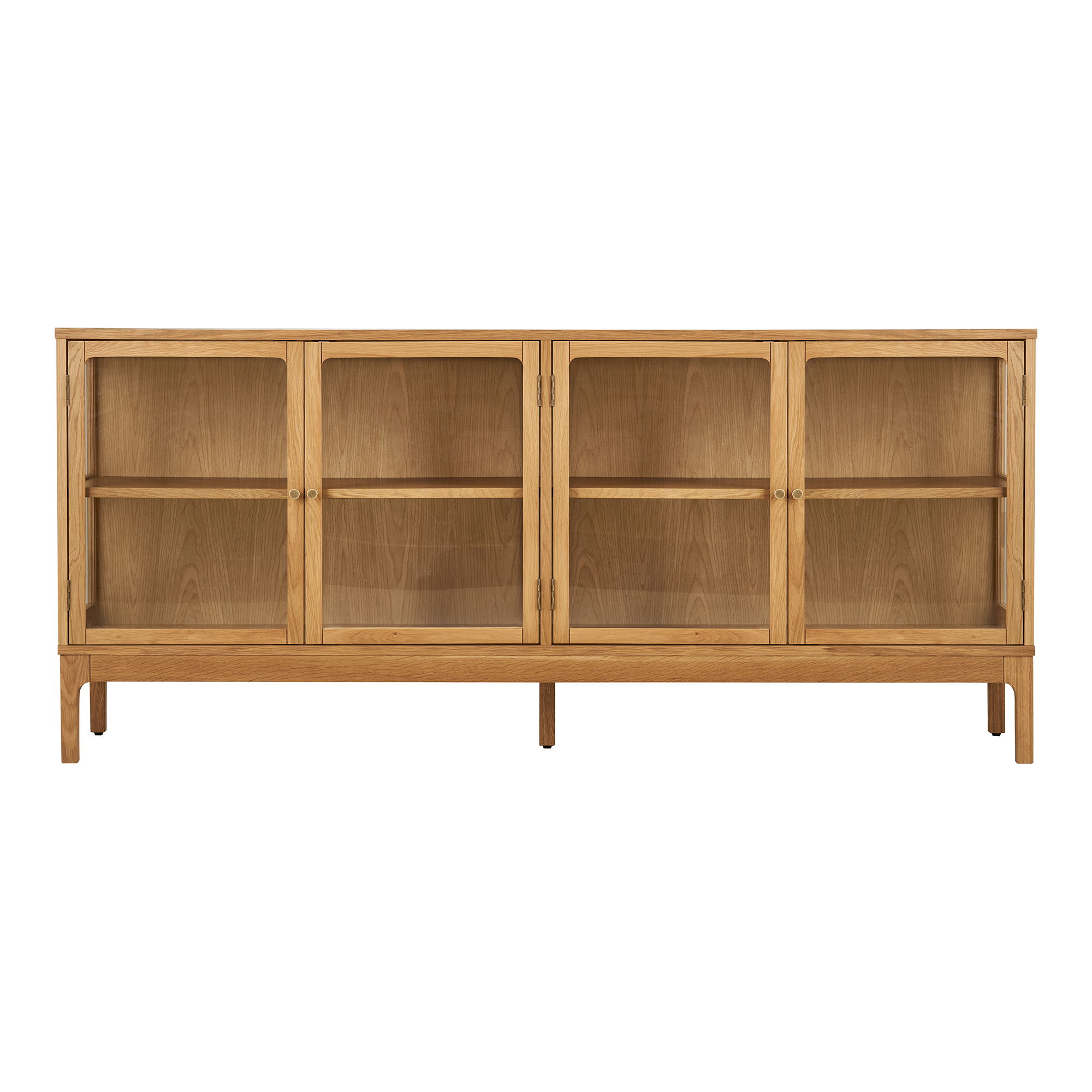 Sideboard Kommode Lamora mit 4 Türen aus Eichenholz Breite 180 cm