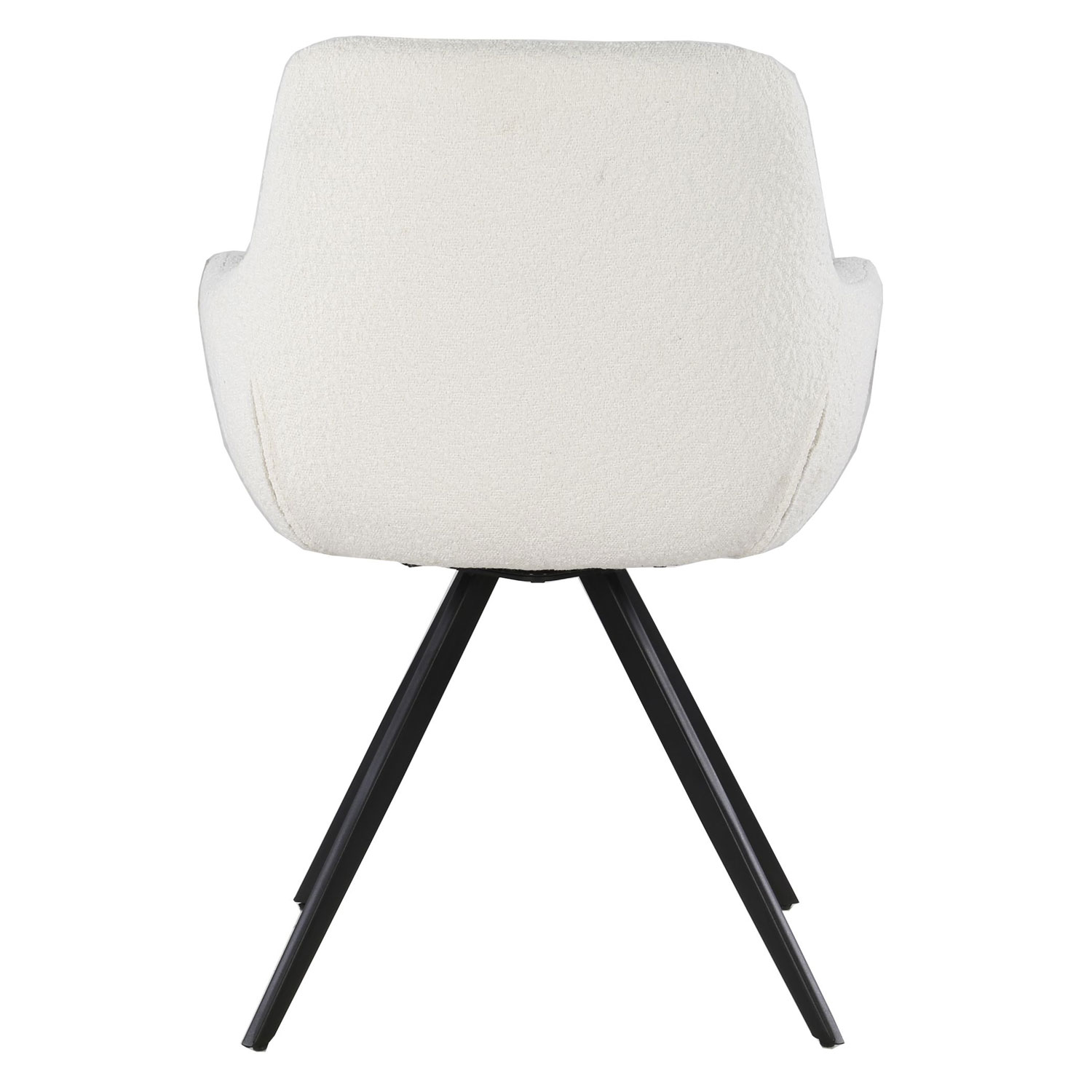 Esszimmerstuhl Doreen drehbar Boucle weiss
