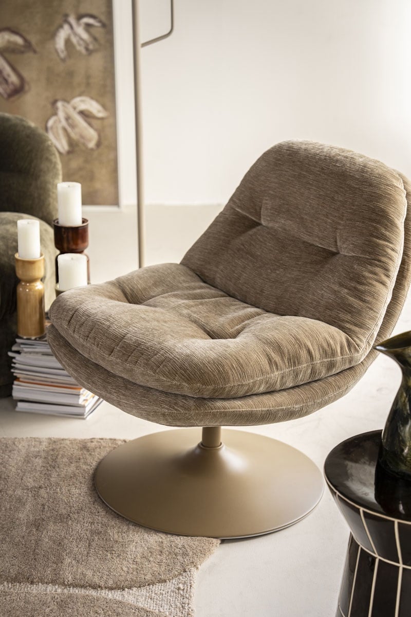 BY-BOO Drehsessel Sessel drehbar Tromba taupe