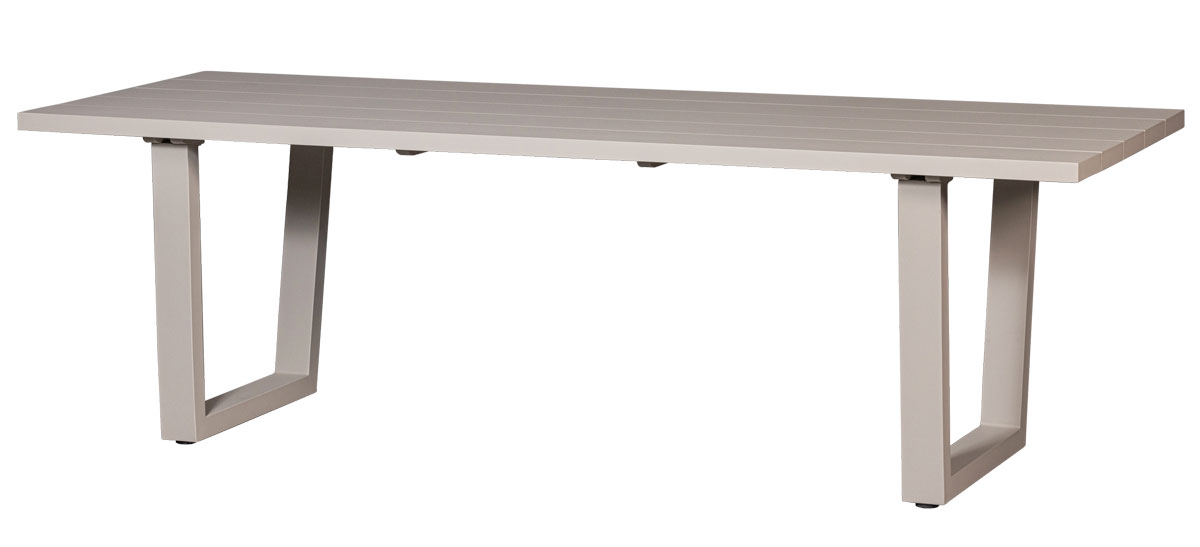 Gartentisch BEAR 240 x 87 cm Aluminium sand