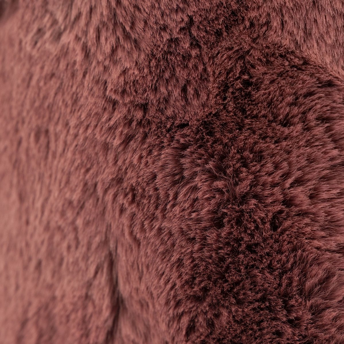 Pouf Sitzhocker Mosa H 45 cm Teddystoff burgundy 