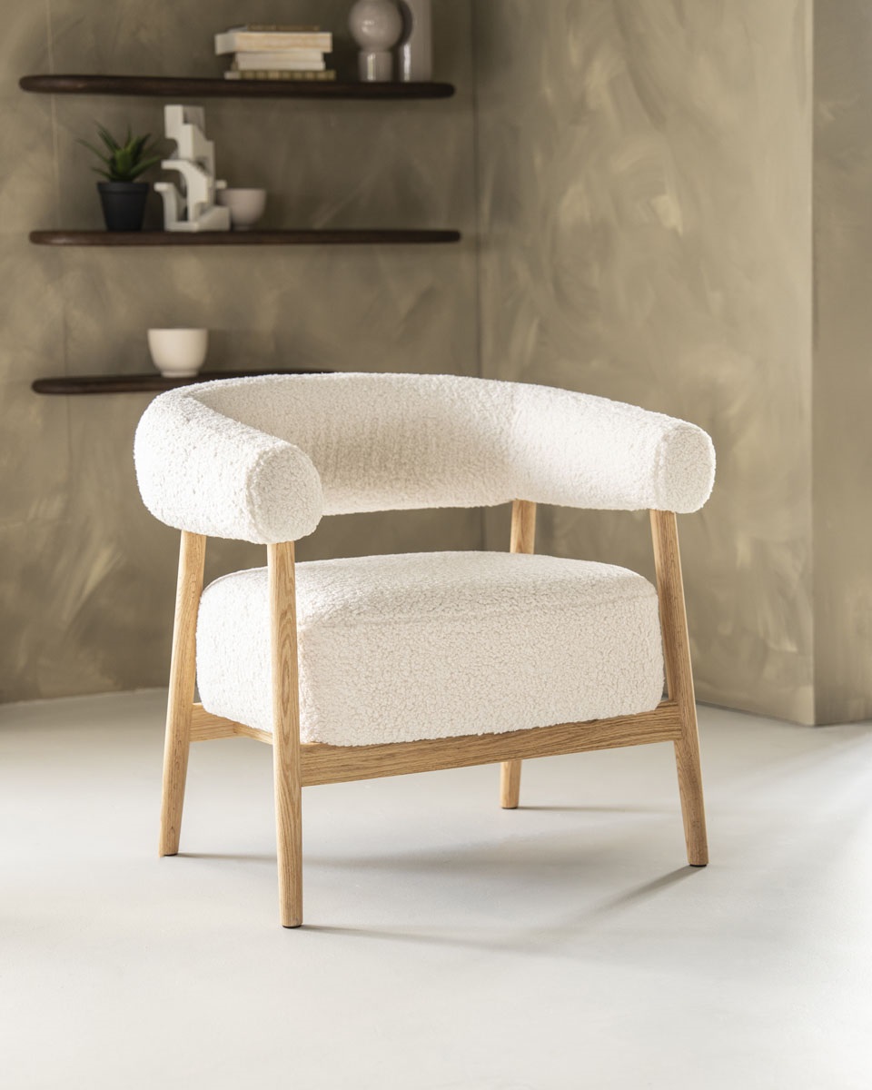 BY-BOO Lounge Sessel Mysa beige   
