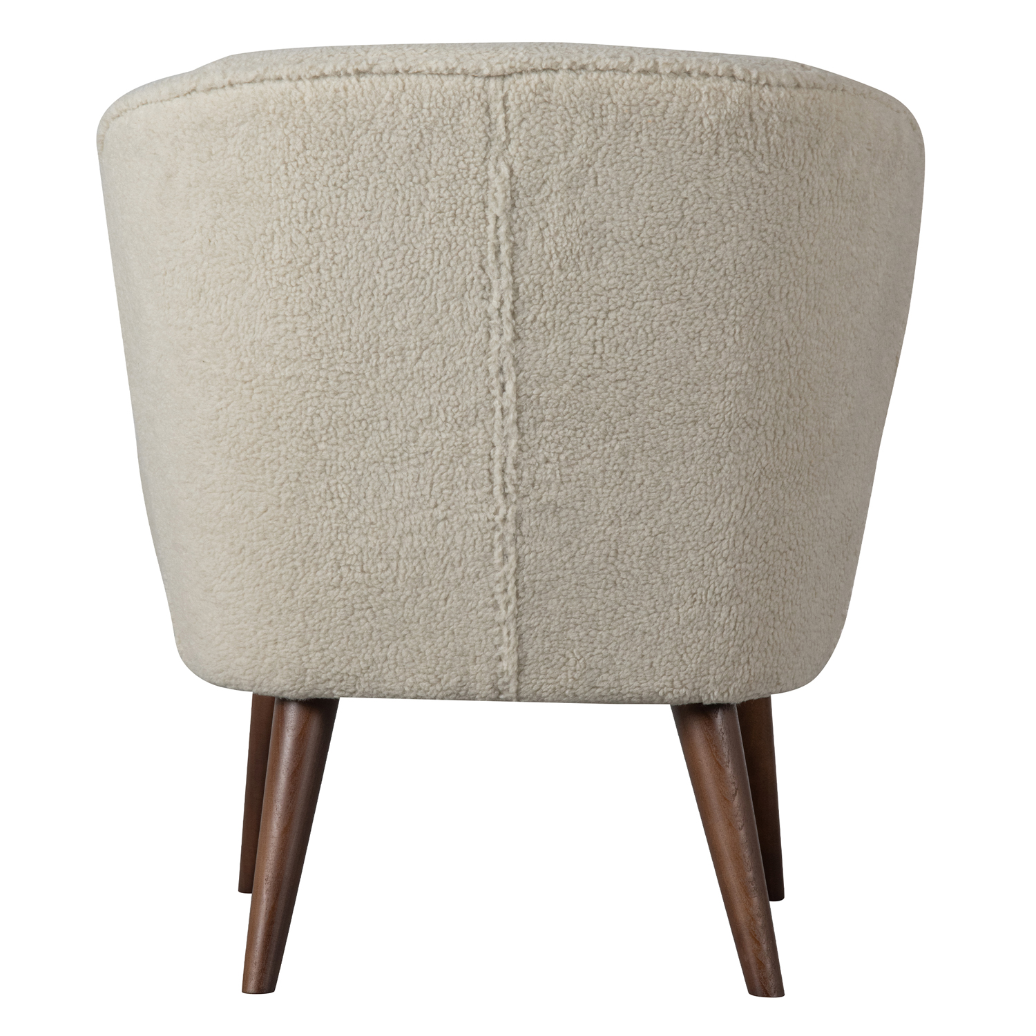 woood Sessel SARA Teddy Fell Creme Clubsessel