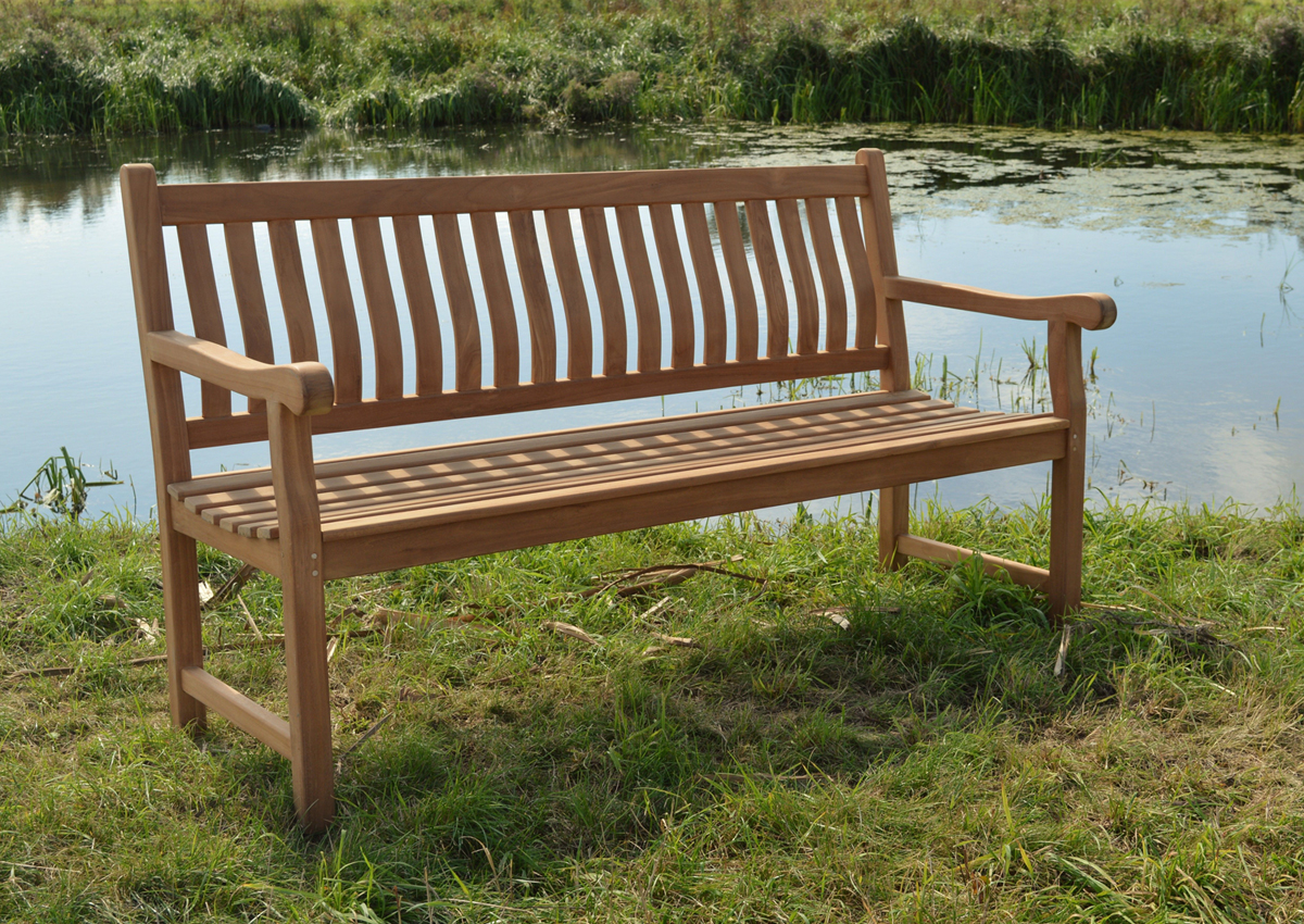 Teak Gartenbank 150 cm PATRICK  Bank Teakholz