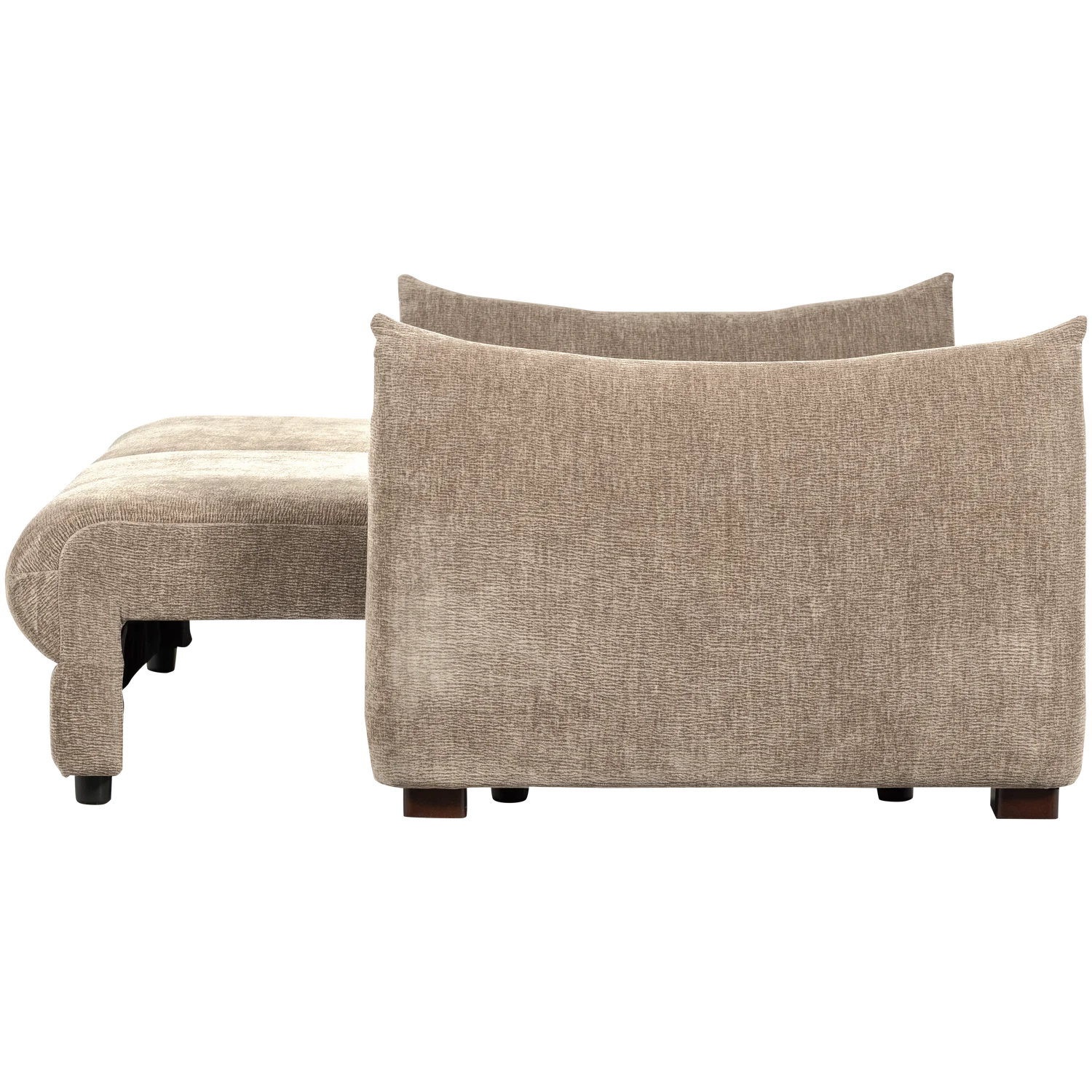 3 Sitzer Schlafsofa JONNE Chenille natur Couch Garnitur Loungesofa Couchgarnitur Sofa