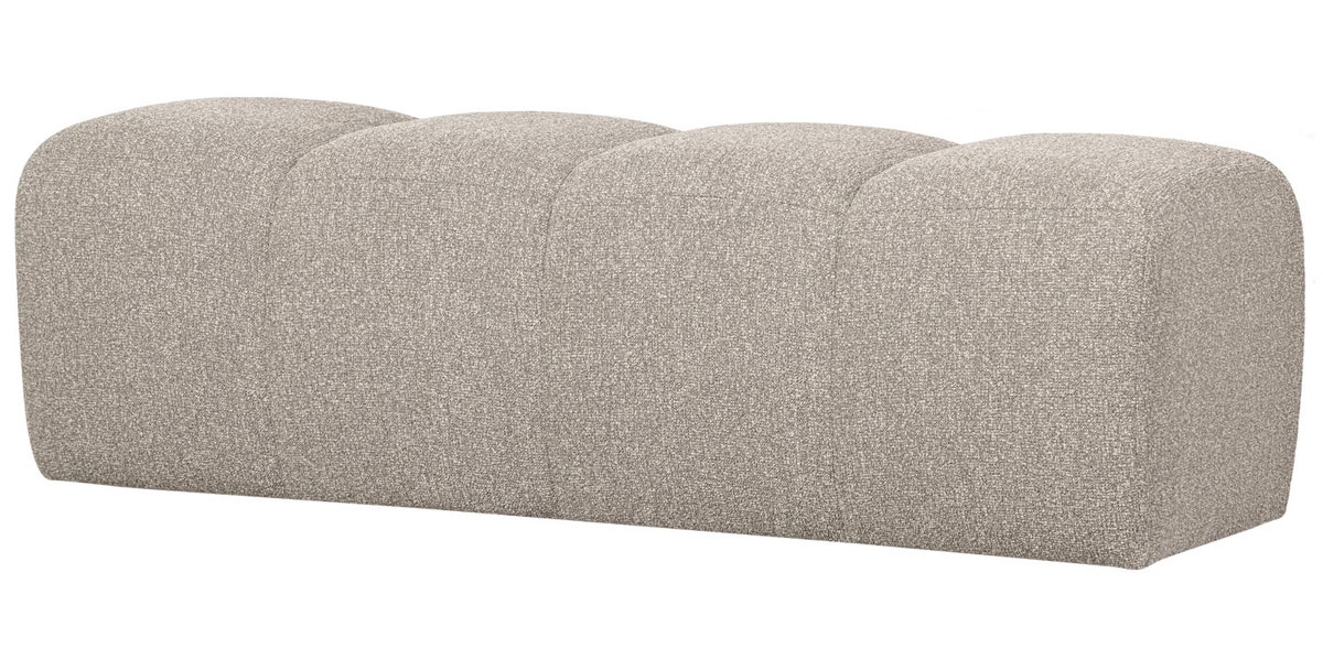woood Esszimmerbank Hocker MOJO 164 cm Bouclé beige melange