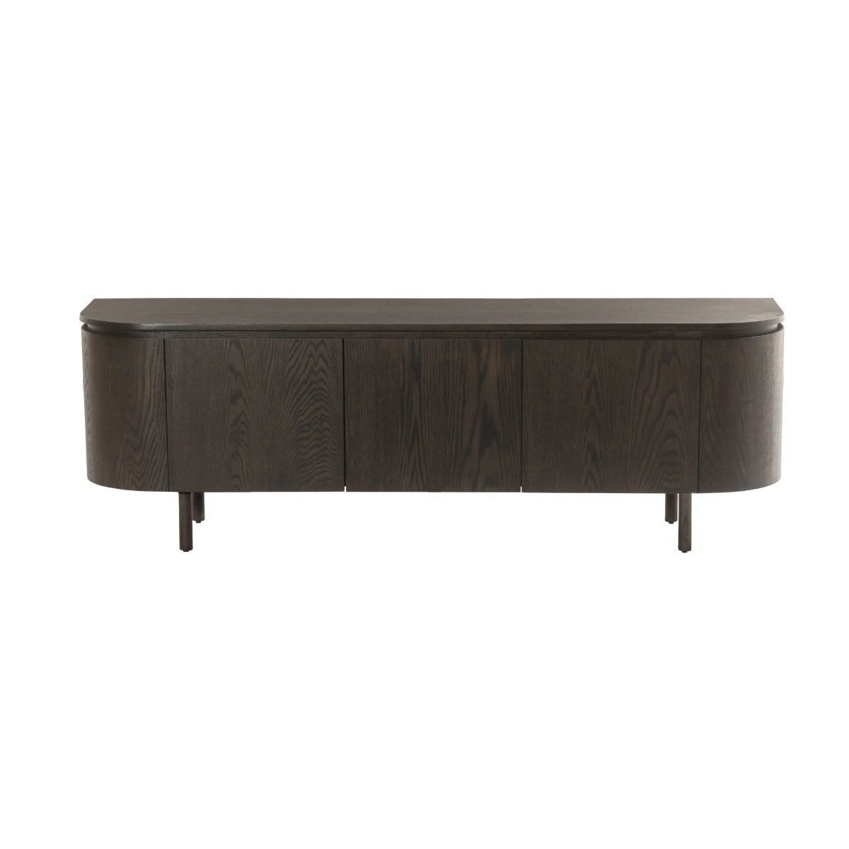 TV Möbel Lowboard Tobago 170 cm Eiche Furnier Espresso Sideboard