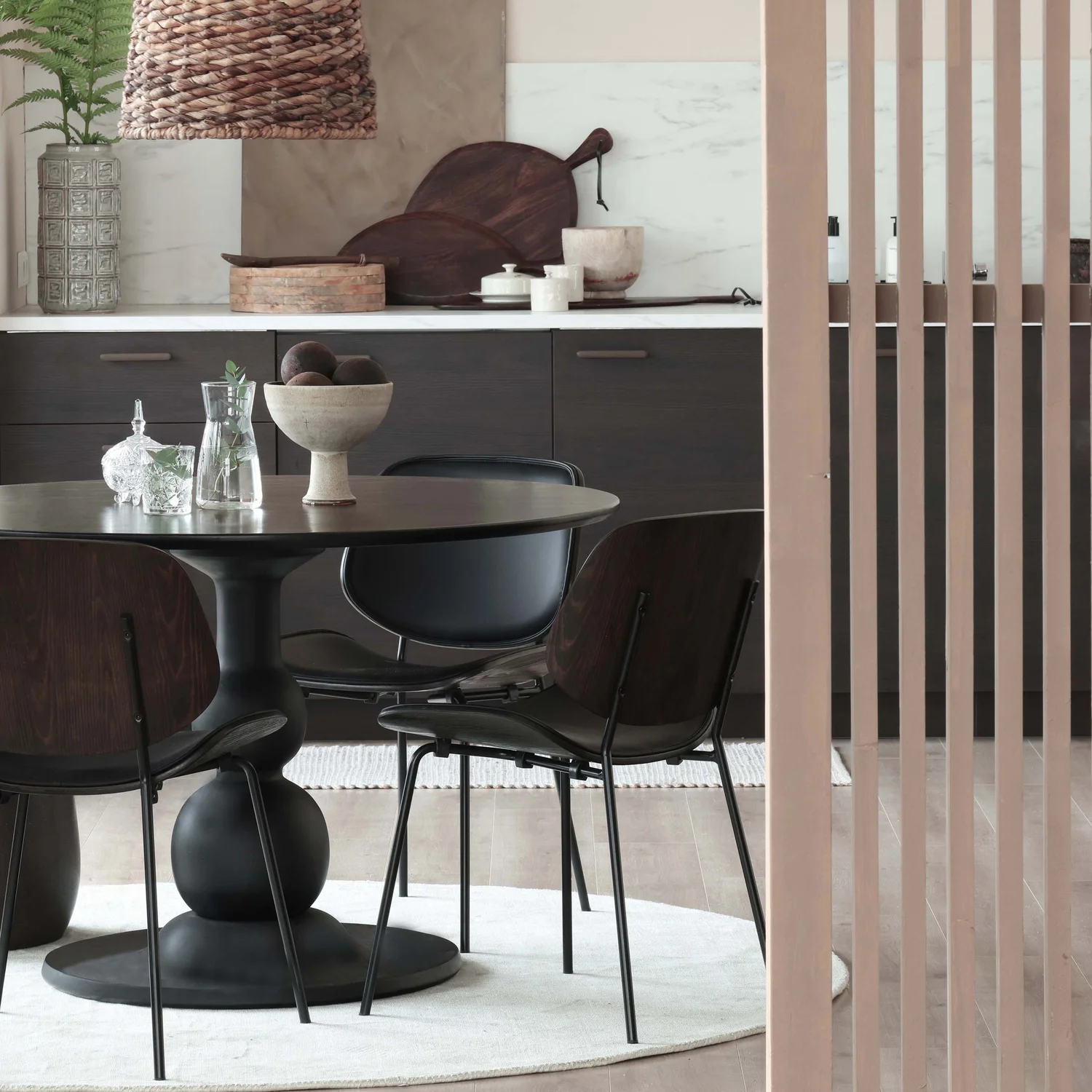 2er Set Esszimmerstuhl CLOSE IN Kunstleder Metall schwarz Stuhl