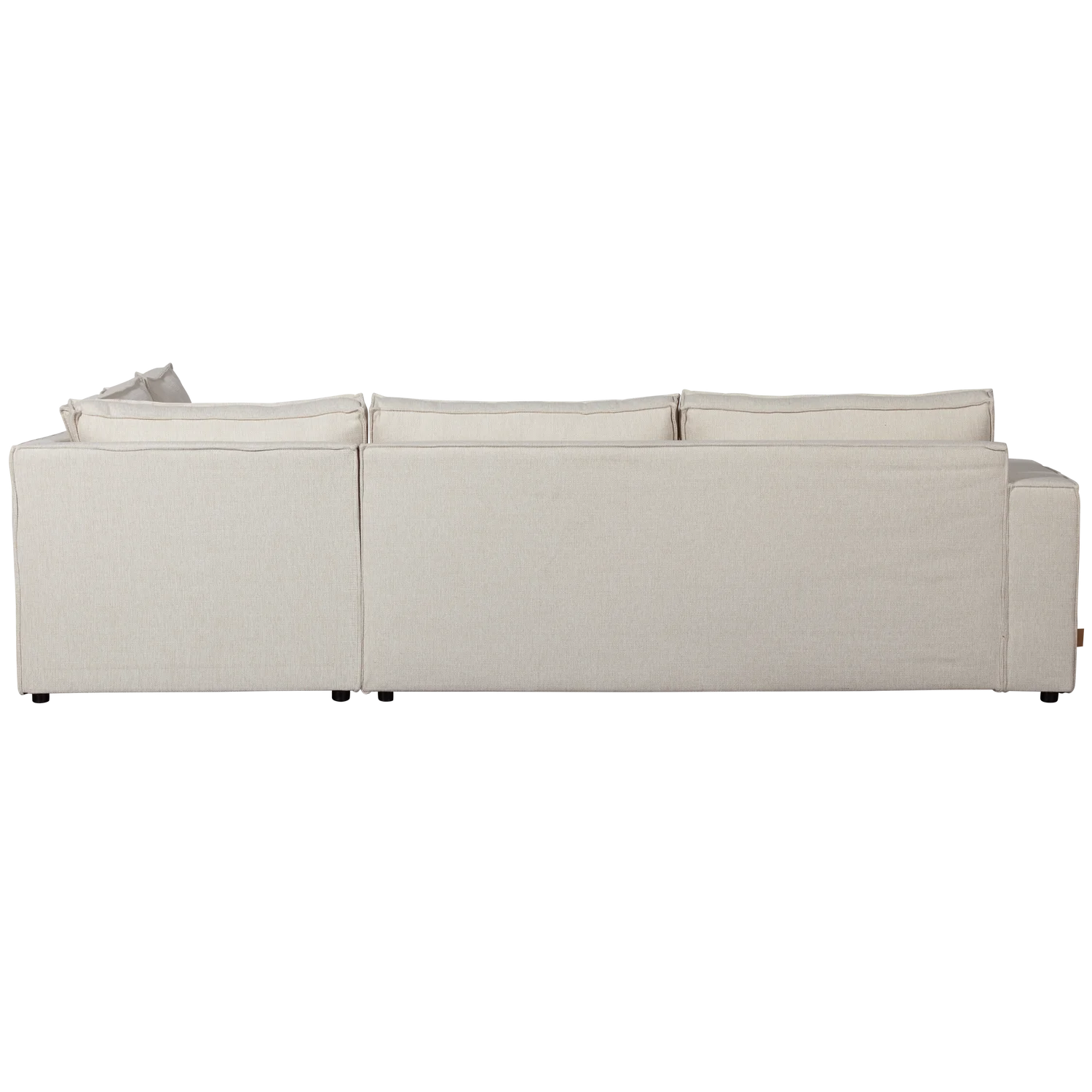 Ecksofa Sofa THOMAS Bezug Webstoff natur Chaiselongue rechts