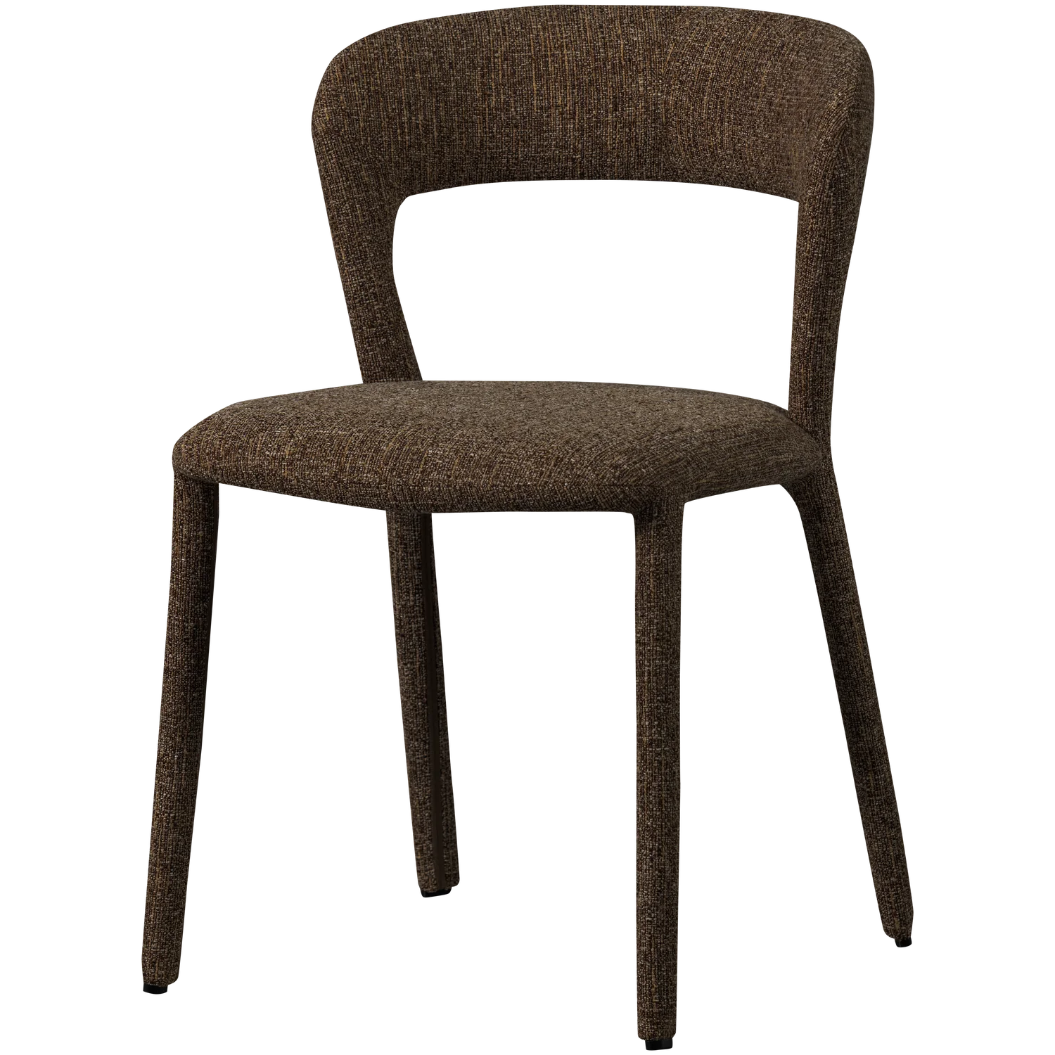Esszimmerstuhl Stuhl NOBLE Webstoff braun melange