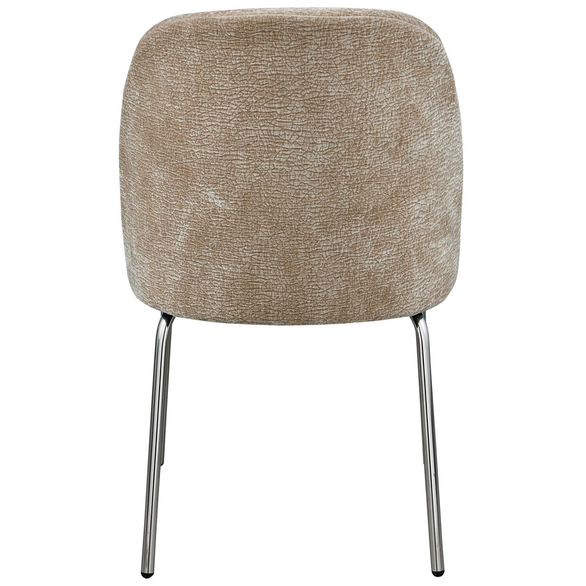 Esszimmerstuhl Vogue Chromebeine 3D Chenille sand