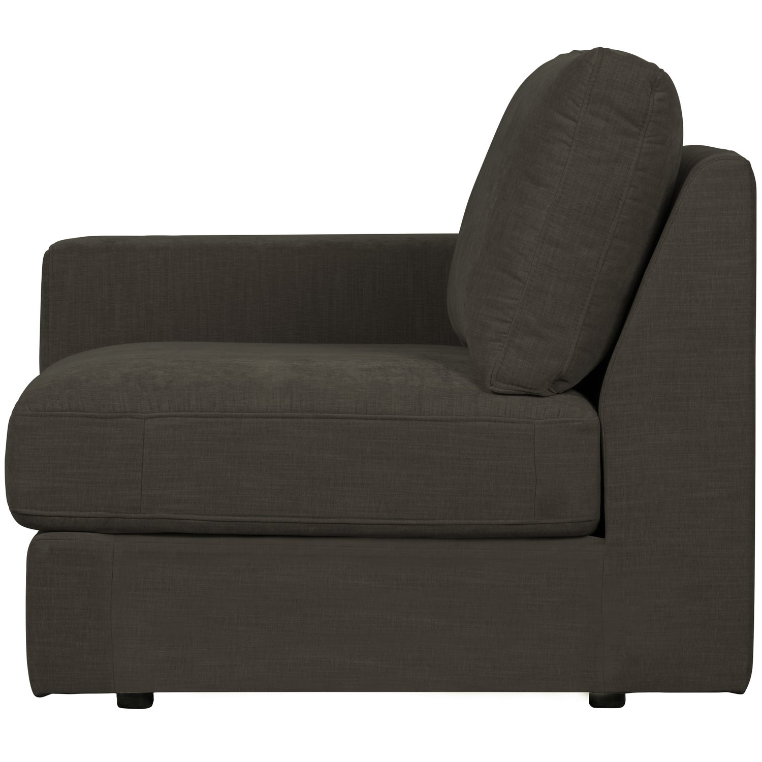 Sofaelement FAMILY mit Armlehne links Element Webstoff anthrazit
