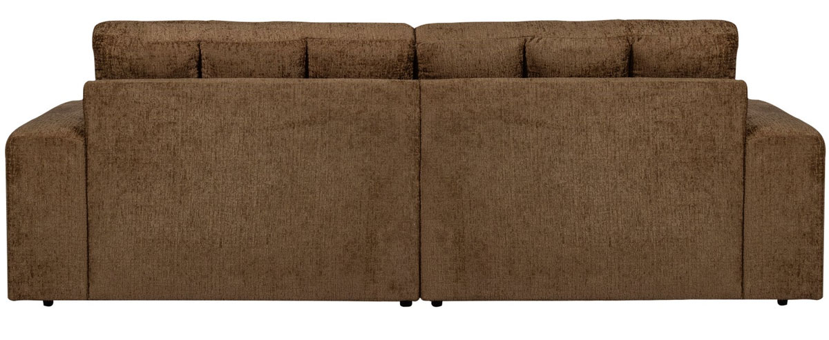 woood 2 Sitzer Sofa SECOND DATE Struktur Samt messingfarben