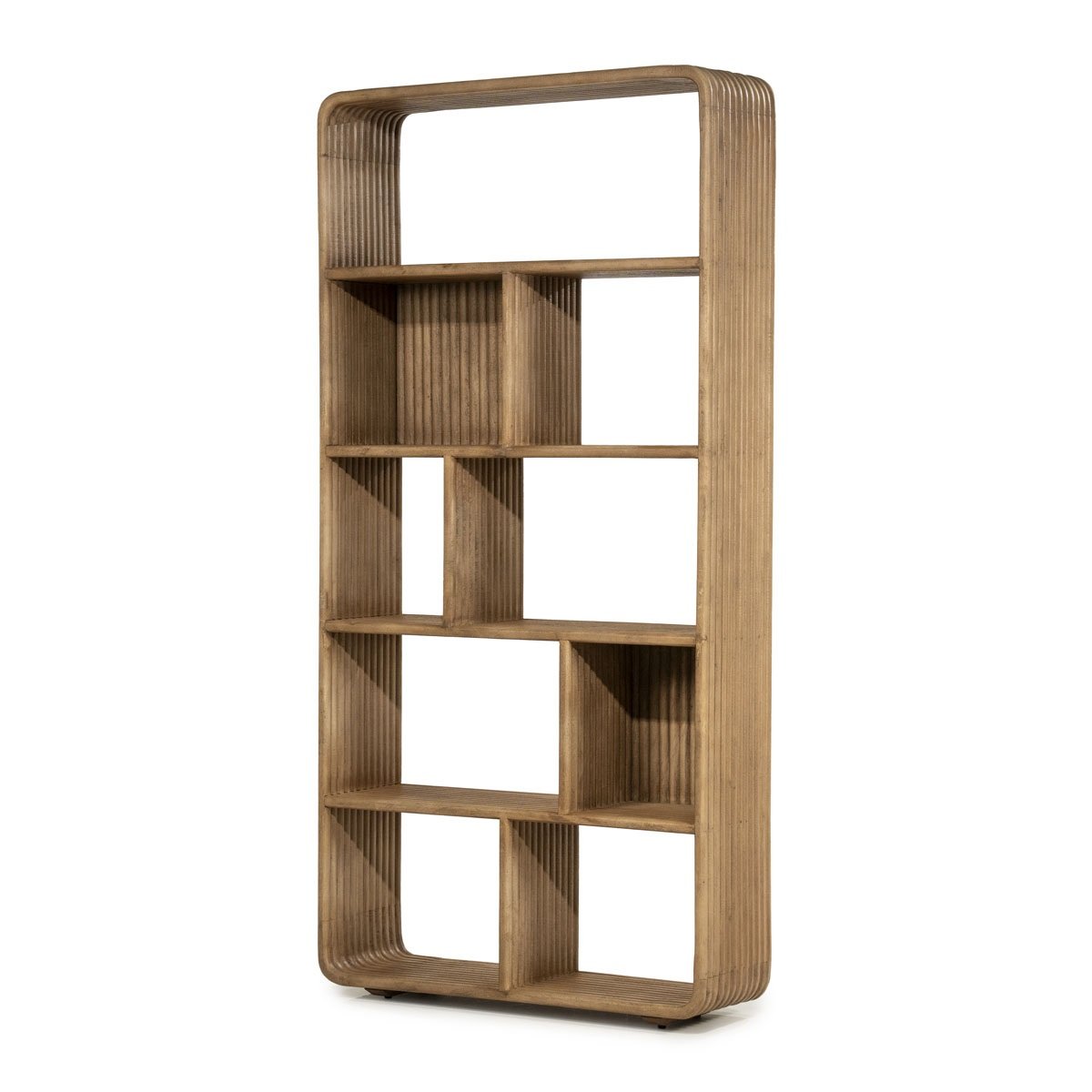 Bücherregal Regal Rigato klein H 200 cm Mango Massivholz braun
