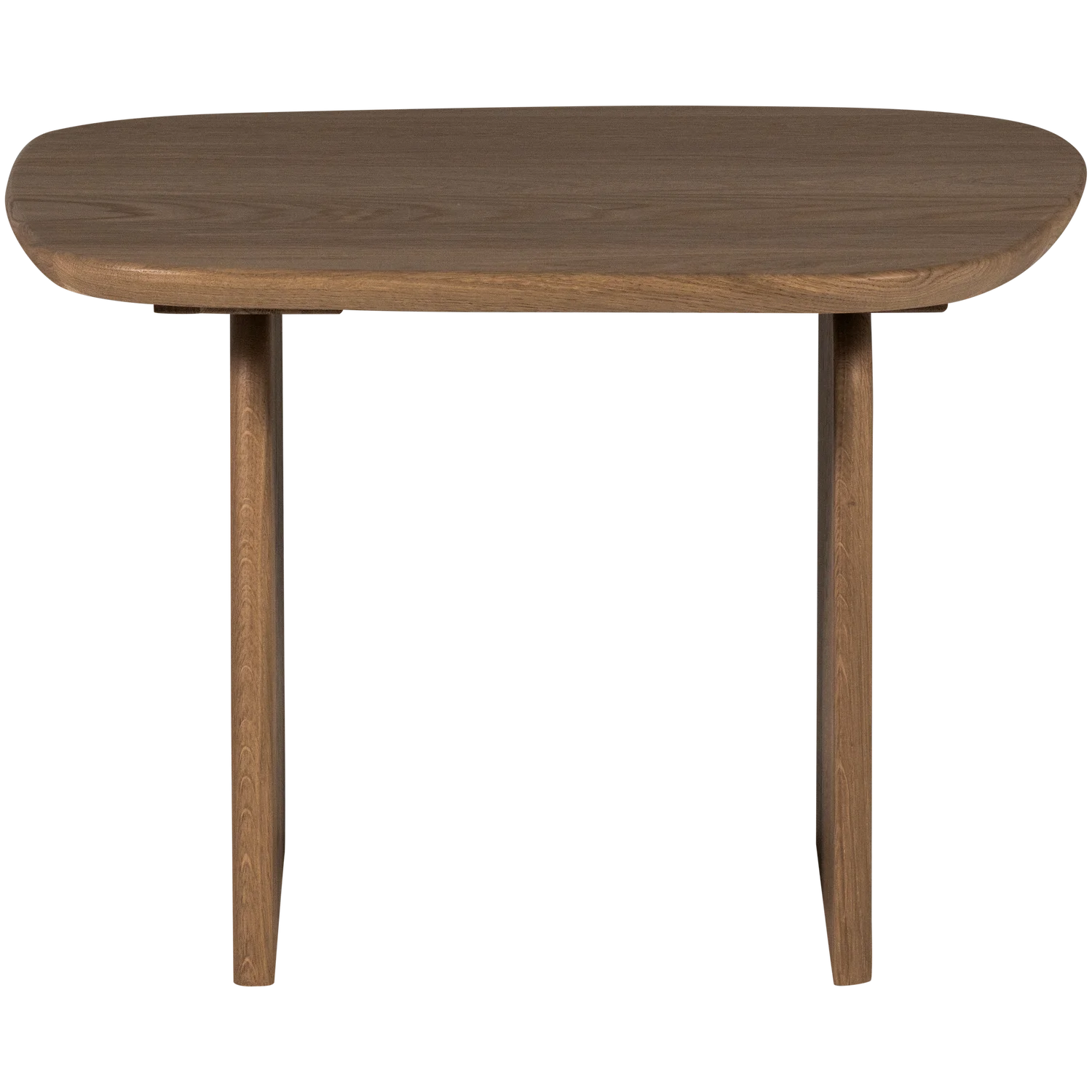 Couchtisch TABLO organisch 60 x 60 cm Eiche Massivholz cashmere brown
