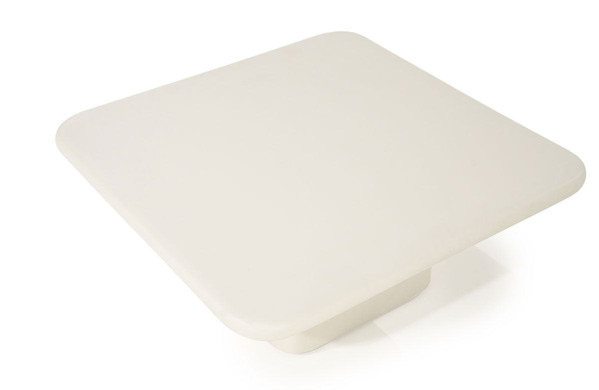 Couchtisch Siminto 80 x 80 cm Zement beige
