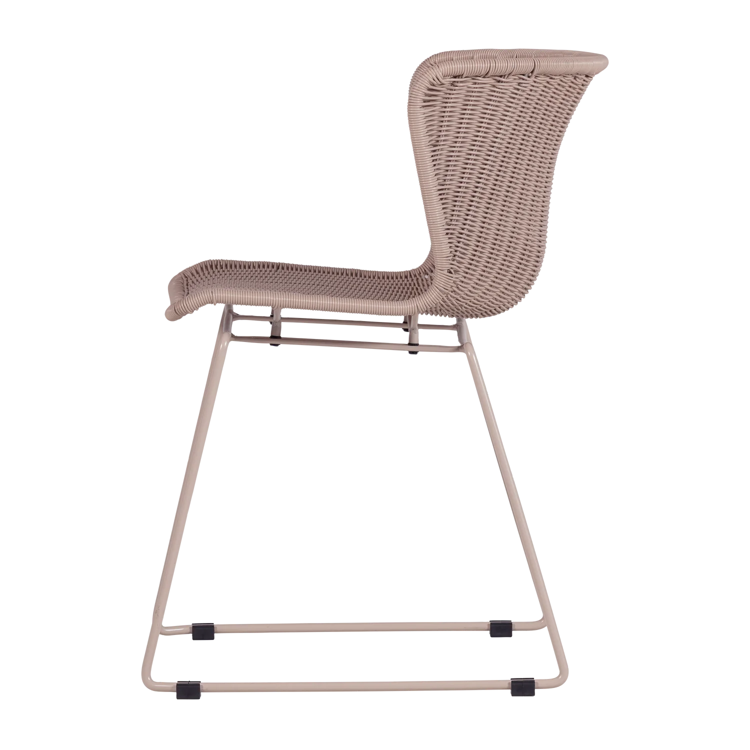 2er Set Gartenstuhl Stuhl WINGS Kunstrattan Poly Rattan sandfarben