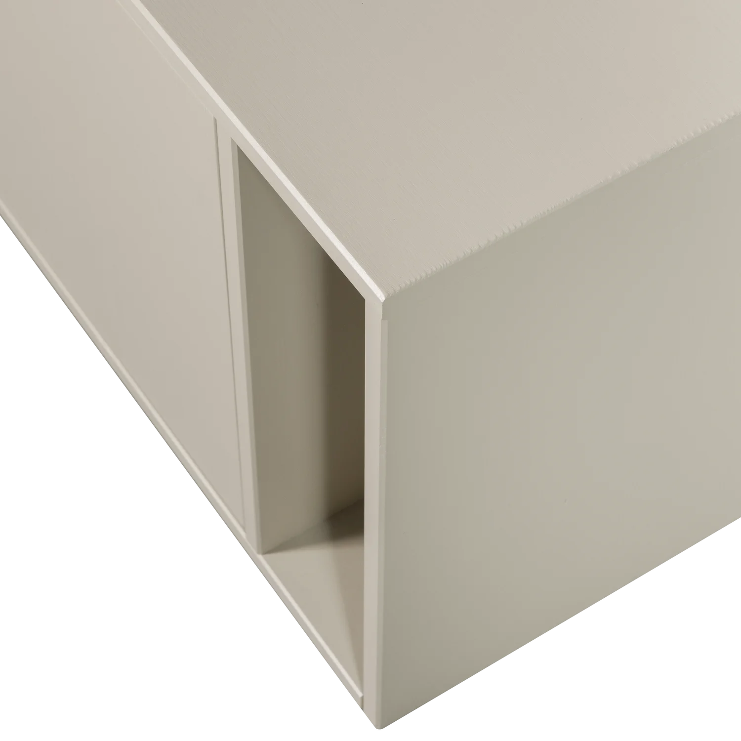 Sitzbank Bank Lowboard SETTLE DOWN 108 cm ohne Kissen Kiefernholz staubgrau