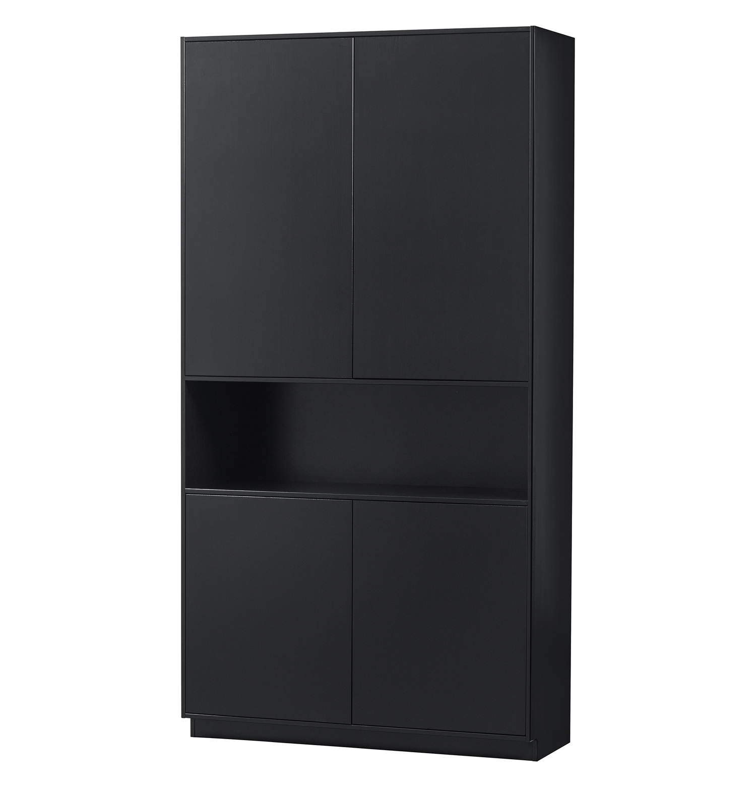 woood Schrank Finca H 210 cm Schrank Kiefer schwarz