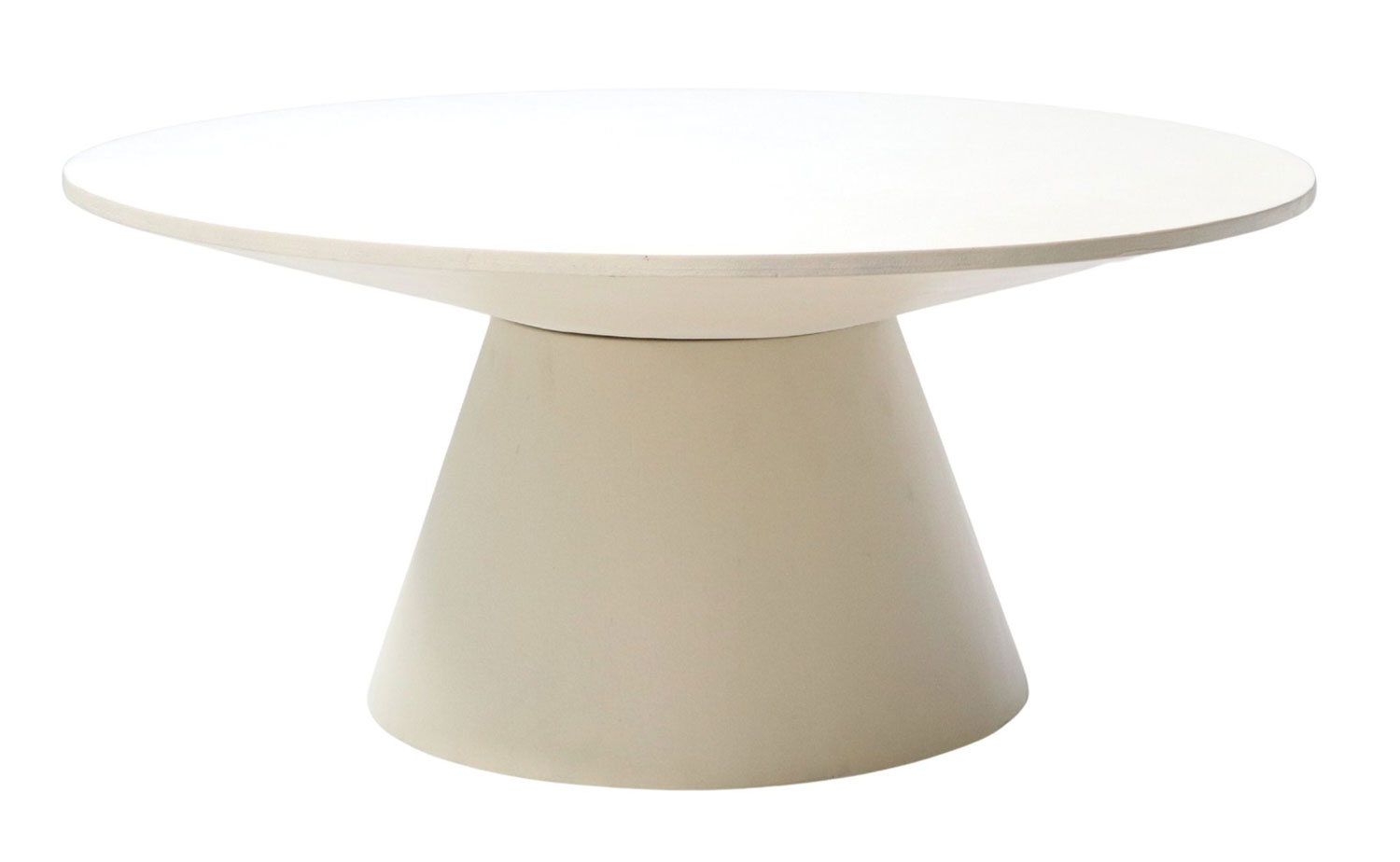 Couchtisch NELO rund Ø 90 cm Mango Holz beige
