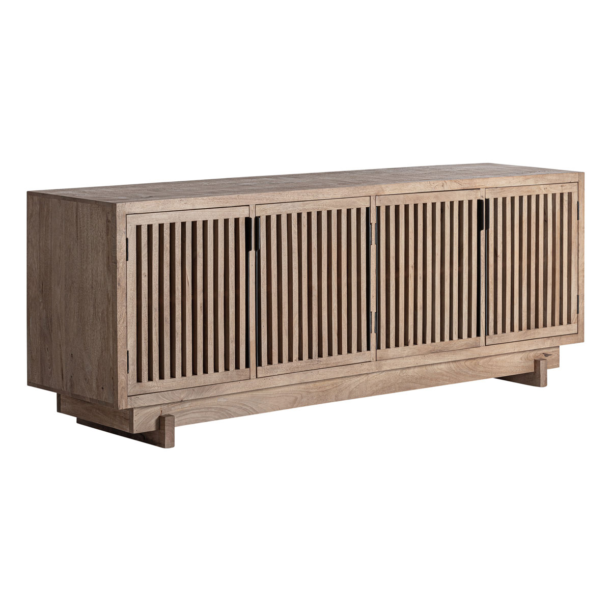 Sideboard GÀBIA 234 cm Mangoholz hellbraun Kommode