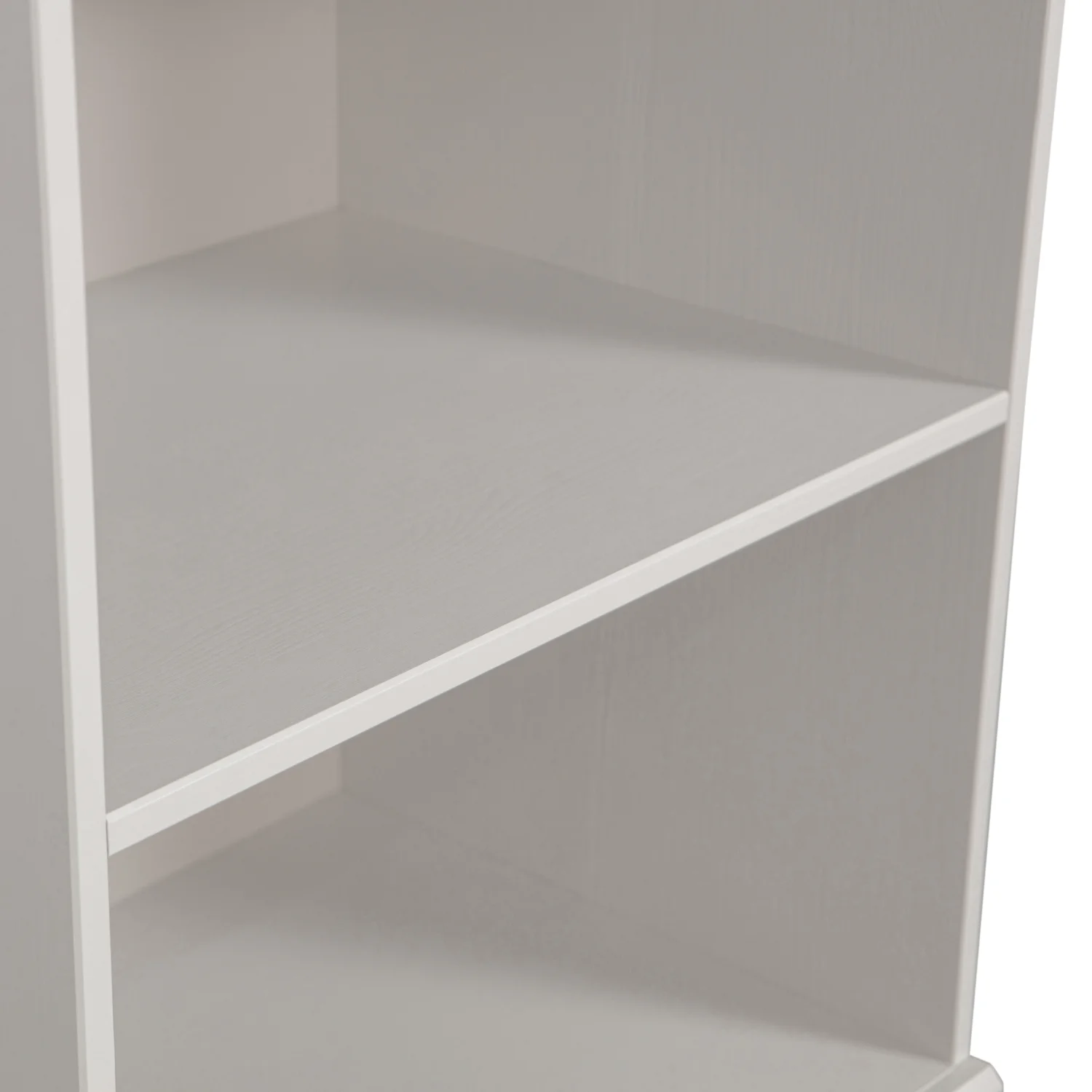 Bücherschrank Schrank BOLD mit 2 Schubladen Kiefernholz schneeweiss