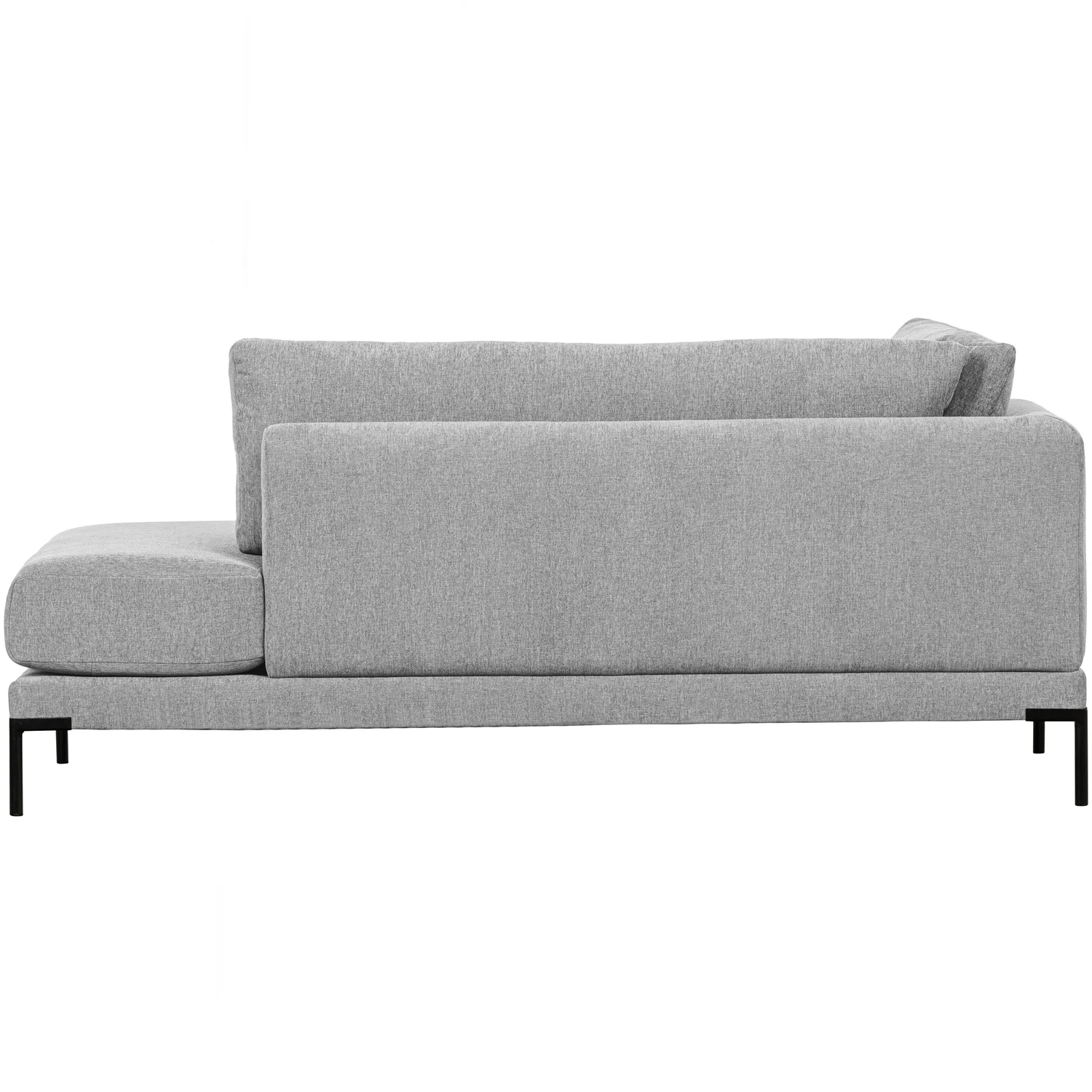 Lounge Element Couple rechts Chenille Stoff hellgrau Couch Sofa