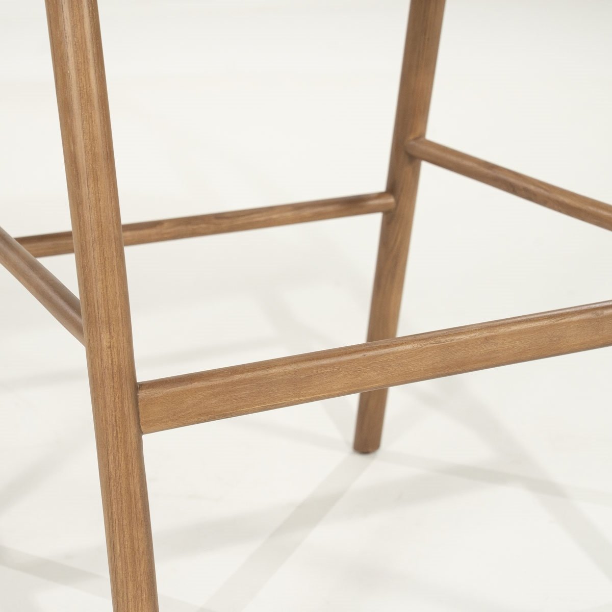 Barstuhl Rayven SH 75 cm Barhocker Esche Massivholz Bezug beige