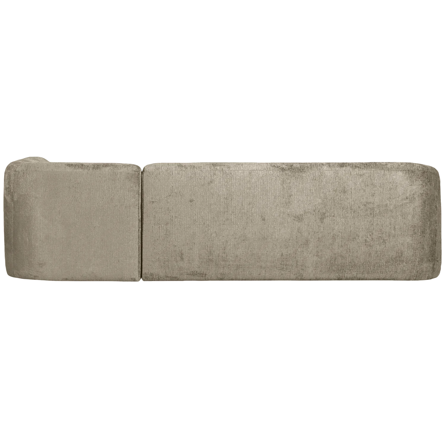 Eckgarnitur Sloping Struktur Velvet wheatfield Ecksofa Longchair rechts