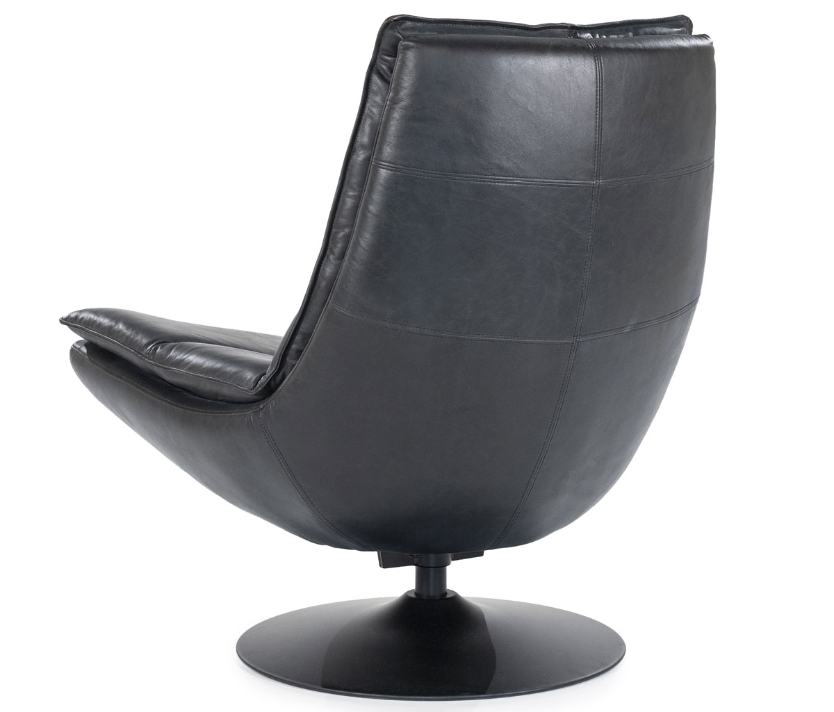 Sessel Relaxsessel Sven Boho Leder schwarz Drehsessel