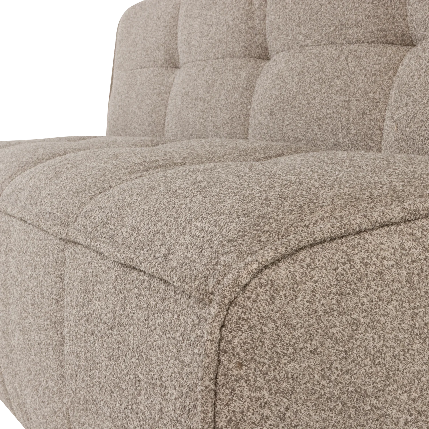  Esstischbank CLUSTER 164 cm Bouclé khaki Küchenbank gepolstert 