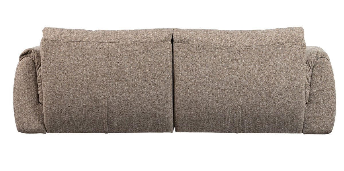 woood 2 Sitzer Sofa BAGGY Webstoff braun melange
