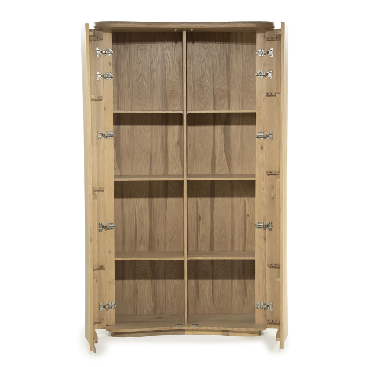 Highboard Josh mit 2 Türen Eiche Holz Furnier hellbraun