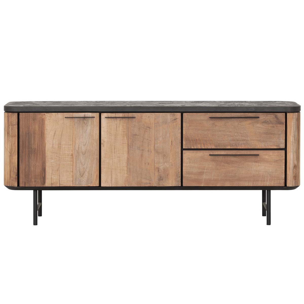 TV Möbel Soho 150 cm recyceltes Teakholz Mortex Lowboard