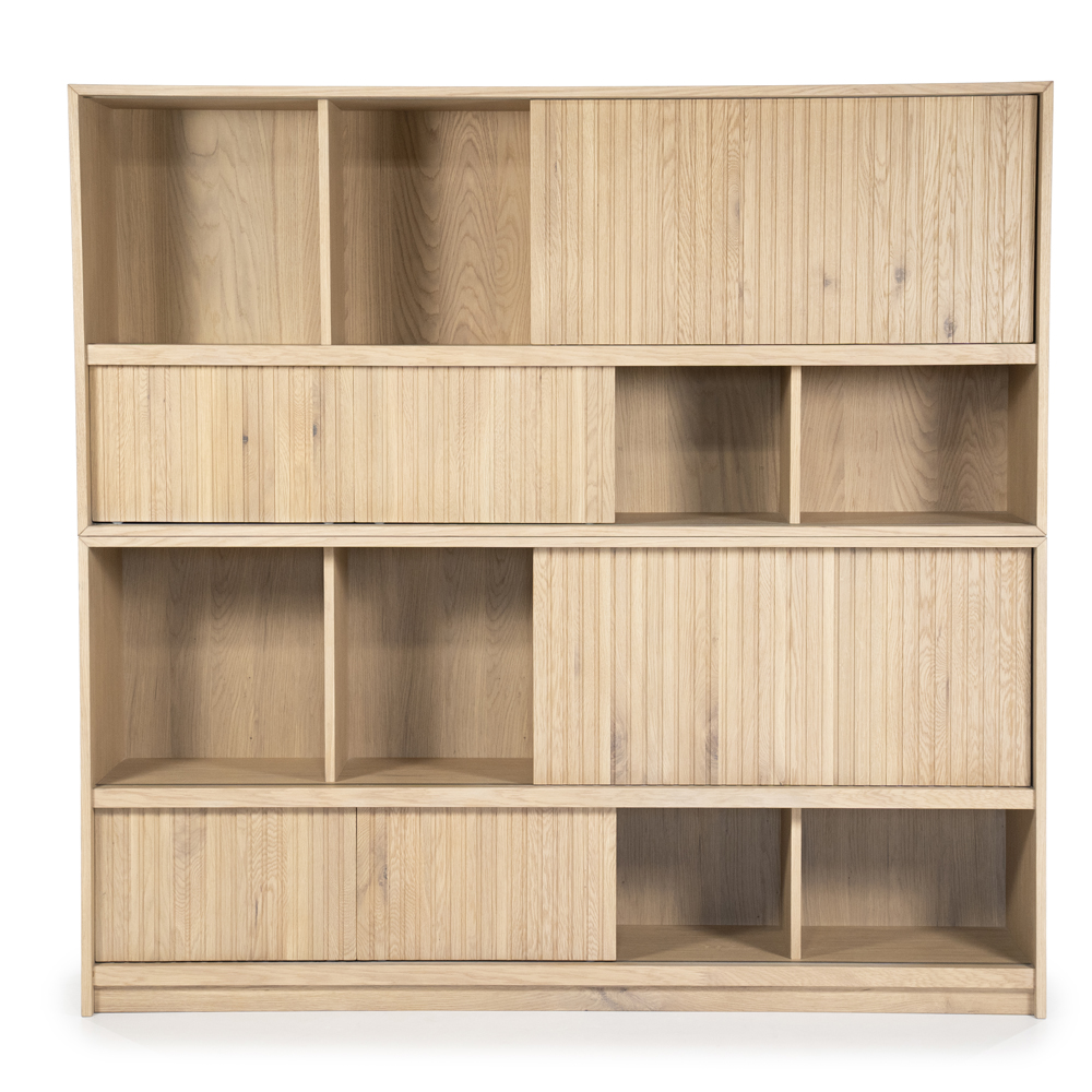 Bücherschrank MILO 180 cm Eiche natur