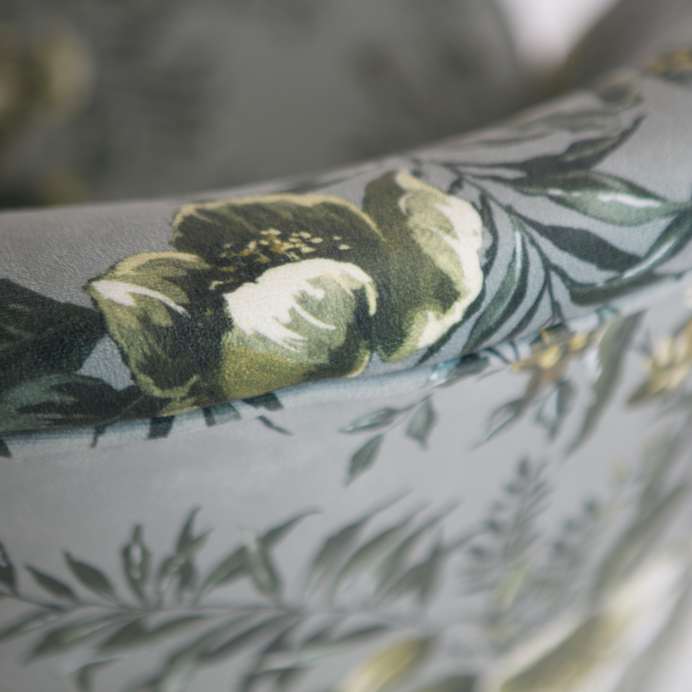 Sessel Polstersessel VOGUE Samt grau Loungesessel Clubsessel Chair Fernsehsessel